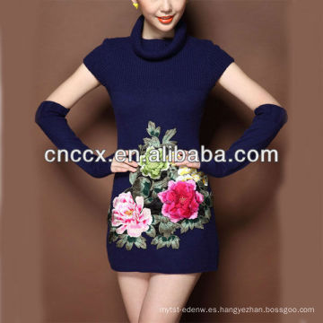 13STC5651 jersey de lana de señora de moda suéter de estilo chino